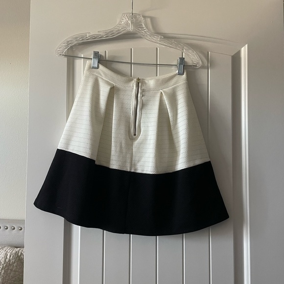 White & Black Stripe Skirt - Picture 2 of 3